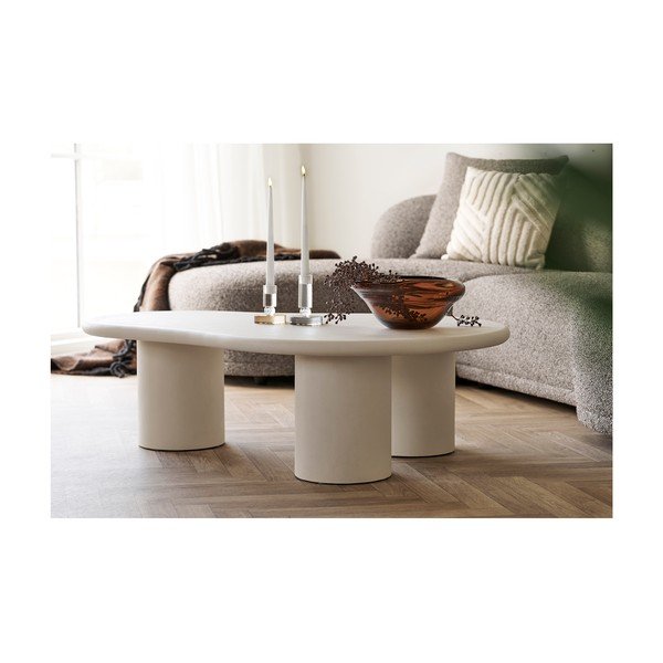 Svetlo siva mizica 80x120 cm Palmera – House Nordic-image-4