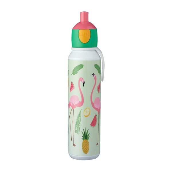 Steklenička za vodo z motivom flaminga Mepal Pop-Up