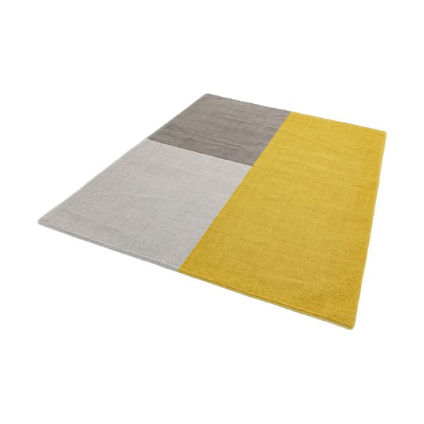 Rumeno-siva preproga Asian Carpets Blox, 160 x 230 cm-image-2