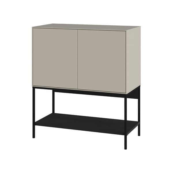 Črna/kremno bela omarica 80x90x40 cm Amira – Marckeric