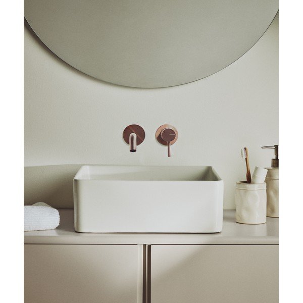 Bel keramičen umivalnik 36,5x36,5 cm Ovara – Kave Home-image-1