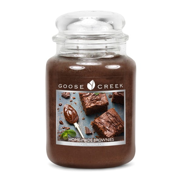 Dišeča sveča v steklenem kozarcu Goose Creek Homemade Brownies, 150 ur gorenja