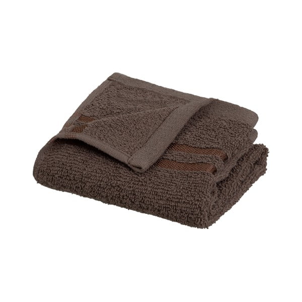 Rjava frotirna bombažna brisača 30x50 cm Simple – Casa Selección