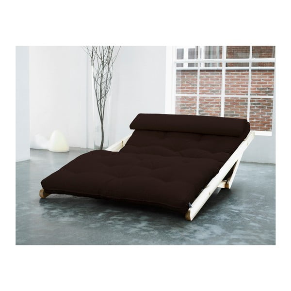 Lounge stol Karup Figo, surov/rjav, 120 cm-image-2
