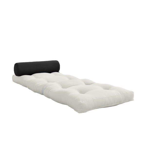 Belo-rjava futonska vzmetnica 70x200 cm Wrap Natural/Dark Grey – Karup Design