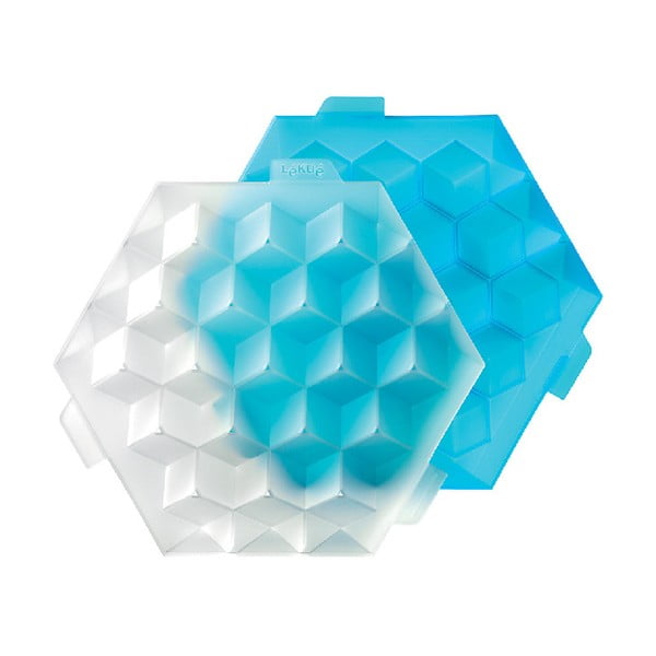 Modra silikonska oblika za led Lékué Ice Cube