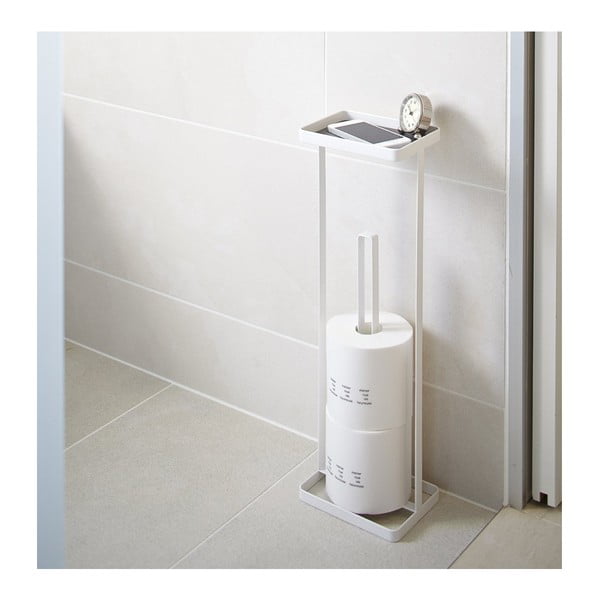 Belo stojalo za toaletnia papir s polico YAMAZAKI Tower-image-1