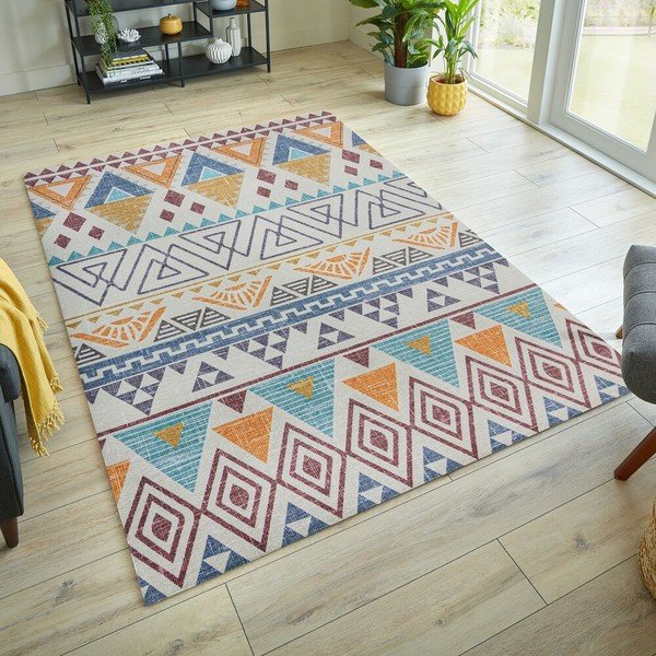 Pralna preproga Flair Rugs MATCH LYLE AZTEC, 120 x 170 cm-image-1