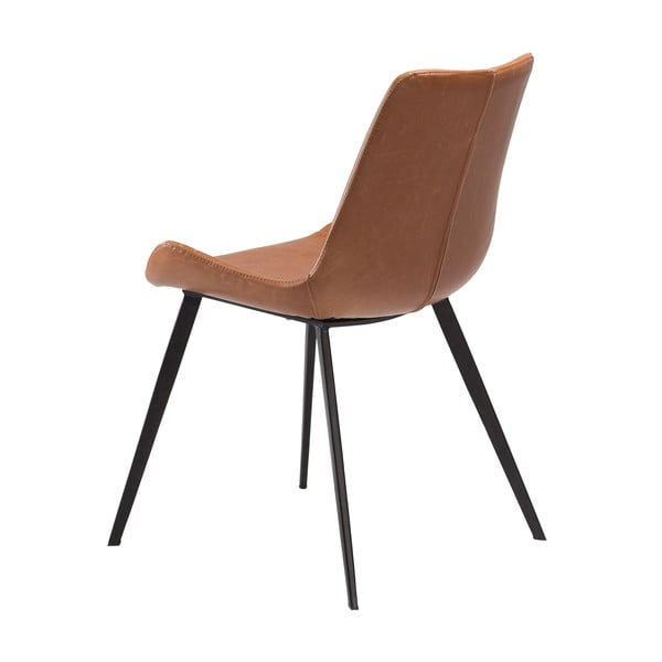 Rjav jedilni stol iz umetnega usnja DAN-FORM Denmark Hype-image-2