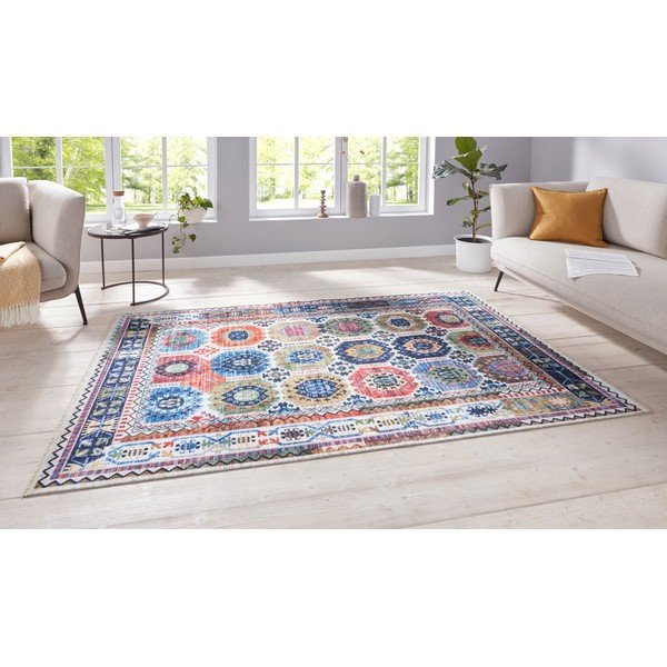 Pisana preproga z visoko vsebnostjo bombaža Nouristan Kilim Masin 120 x 170 cm-image-1