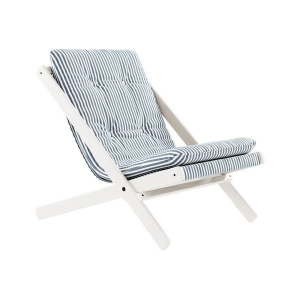 Beli/svetlo modri fotelj Boogie - Karup Design