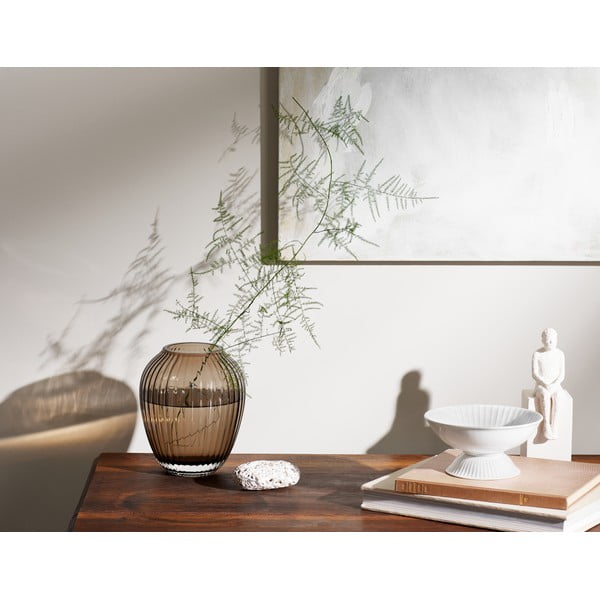 Vaza iz rjavega stekla Kähler Design Hammershøi, višina 18,5 cm-image-1
