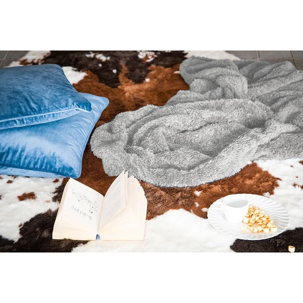 Siva plišasta odeja Tiseco Home Studio Teddy, 130 x 170 cm-image-1