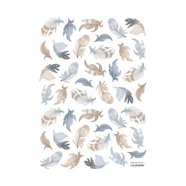 Nalepke 30x42 cm Feathers – Lilipinso