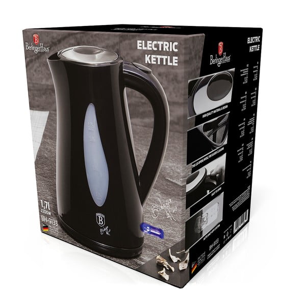 Črni grelnik vode 1,7 l Black Silver Collection - BerlingerHaus-image-3