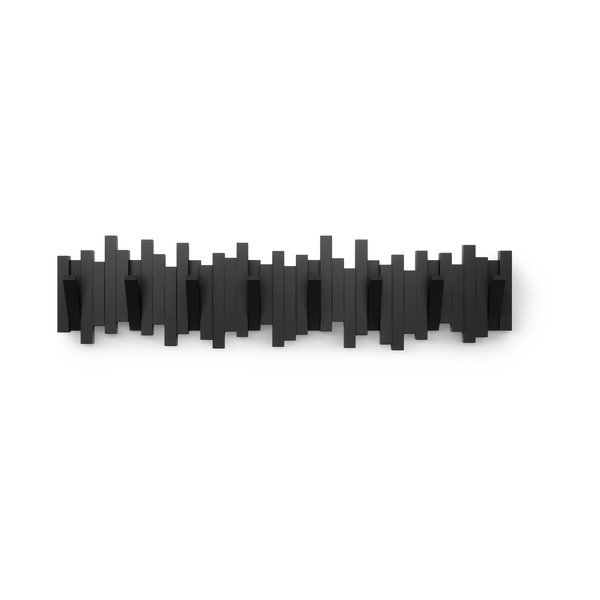 Črn plastičen stenski obešalnik 72 cm Sticks – Umbra