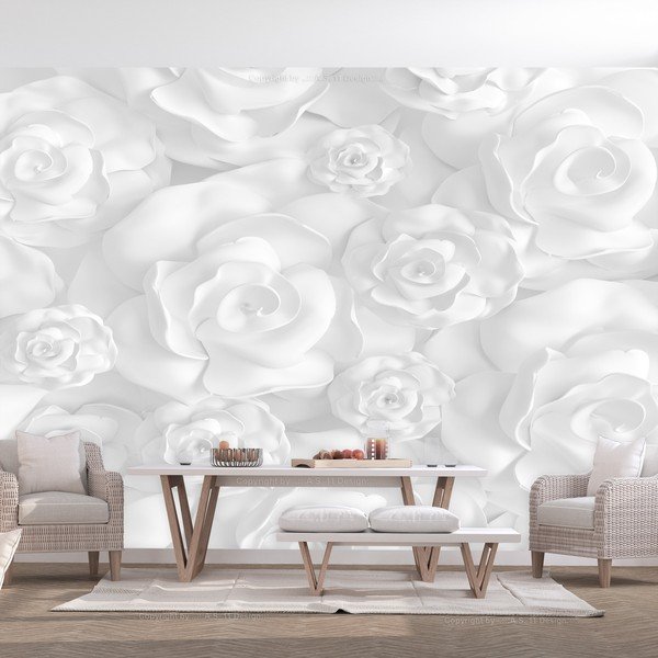Tapeta velikega formata Artgeist Plaster Flowers, 200 x 140 cm-image-1