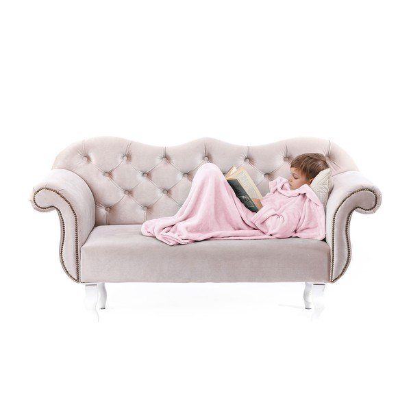 Rožnata otroška TV odeja z rokavi DecoKing Lazykids-image-4
