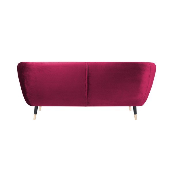 Roza kavč s črnimi nogami Mazzini Sofas Benito, 158 cm-image-4