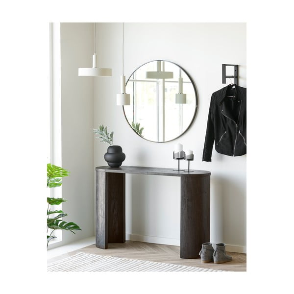 Črna steklena vaza (višina 20 cm) Vera – House Nordic-image-3