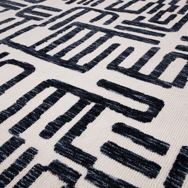Črna/bela preproga 200x290 cm Mason – Asiatic Carpets-image-1