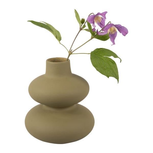 Zelena keramična vaza Karlsson Circles, višina 19,4 cm-image-2