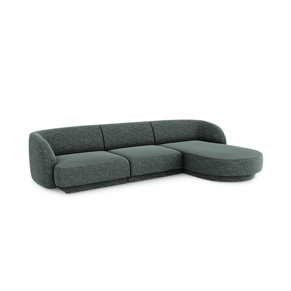 Temno zelena kotna zofa (desni kot) Miley - Micadoni Home-image-2