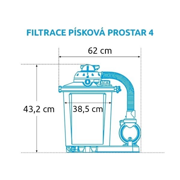 Peščena črpalka za bazen ProStar 4 - 4 m3/h – Marimex-image-4