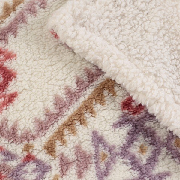 Odeja v naravni barvi 240x200 cm Navajo Fleece – Catherine Lansfield-image-3