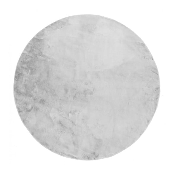 Svetlo siva pralna okrogla preproga ø 80 cm Pelush Grey – Mila Home