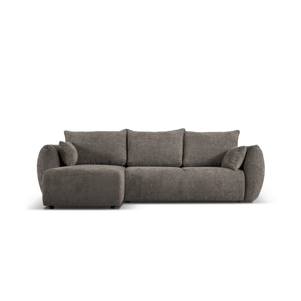 Siva kotna sedežna garnitura (levi kot) Matera – Cosmopolitan Design