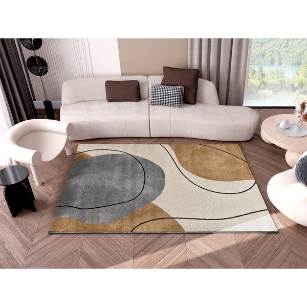 Oranžna/kremno bela preproga 80x150 cm New York – Universal-image-2