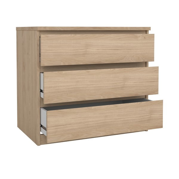 Komoda v hrastovem dekorju 77x70x50 cm Naia – Tvilum-image-3