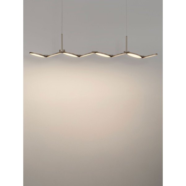 Aluminijasta LED zatemnitvena viseča svetilka v mat zlati barvi Vea – Nova Luce-image-4