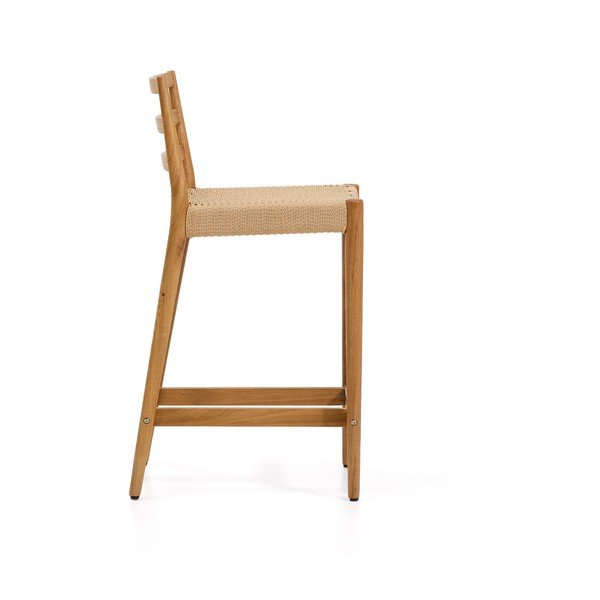 Barski stol iz masivnega hrasta v naravni barvi (višina sedeža 65 cm) Analy – Kave Home-image-3