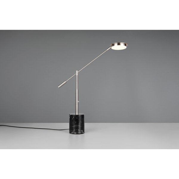 Črno-srebrna LED namizna svetilka (višina 65 cm) Fiore – Trio Select-image-1