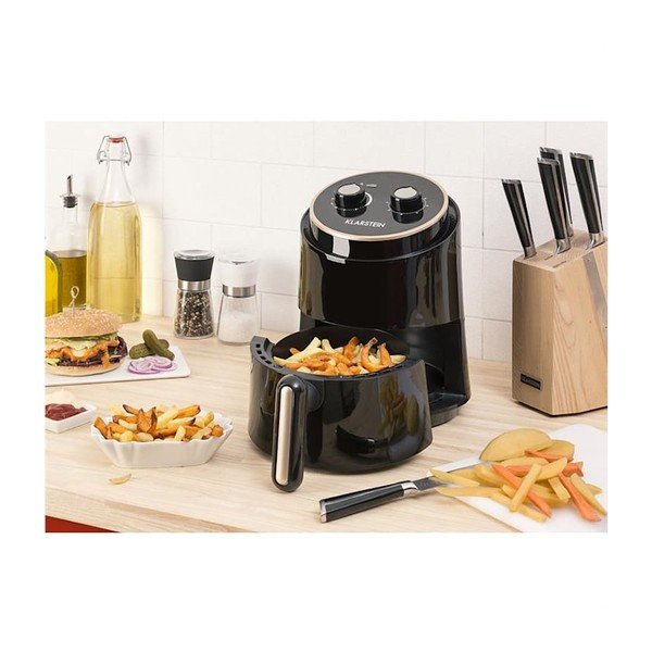 Črna friteza na vroč zrak Klarstein Wel Air Fryer-image-3