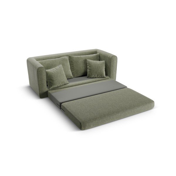 Zelena raztegljiva sedežna garnitura 158 cm Lido – Micadoni -image-4