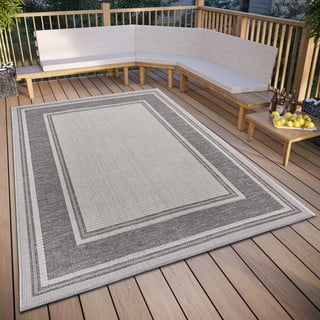 Siva zunanja preproga 63x120 cm Clyde Cast – Hanse Home