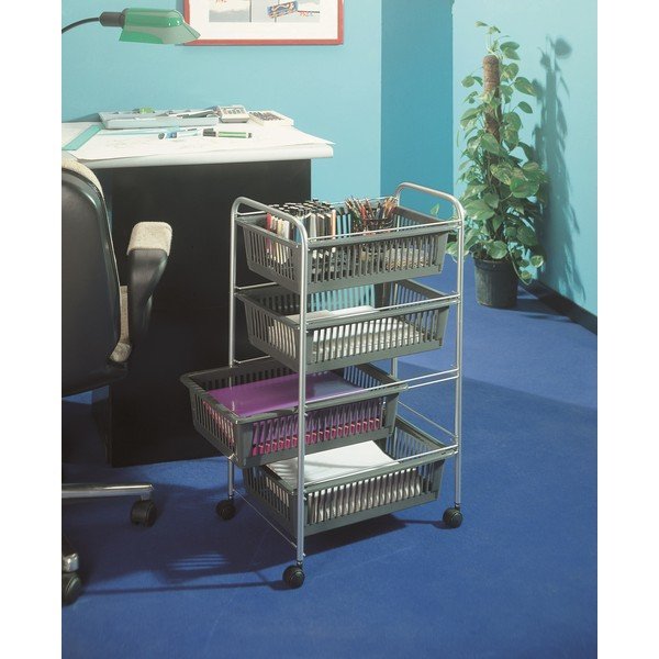 Črno stojalo s košarami Metaltex SuperJumbo, 78 x 46 cm-image-1