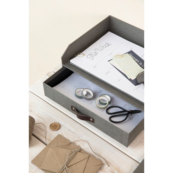 Kartonski organizator dokumentov s predalom Walter - Bigso Box of Sweden-image-1