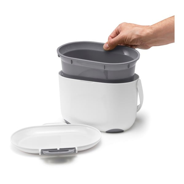 Belo-siv koš za biološke odpadke Addis Caddy, 2,5 l-image-3