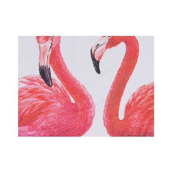 Pisana brisača za plažo iz 100 % bombaža Flamingos, ⌀ 150 cm-image-2
