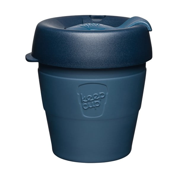 Temno modra potovalna skodelica s pokrovom KeepCup Spruce Thermal, 177 ml