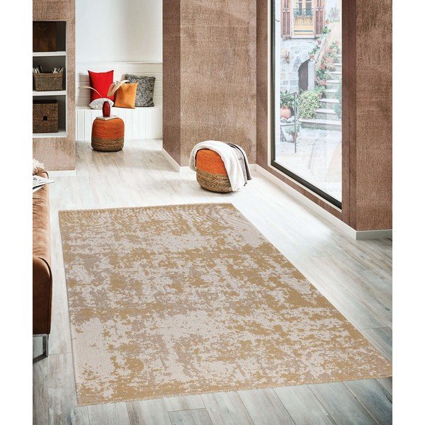 Rumeno-bež bombažna preproga Oyo home Casa, 75 x 150 cm-image-1