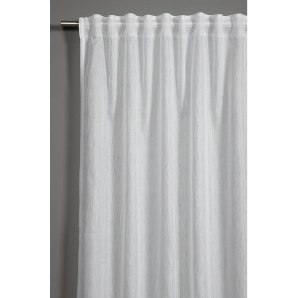 Bela prosojna zavesa 245x140 cm Jacquard-Voile - Gardinia