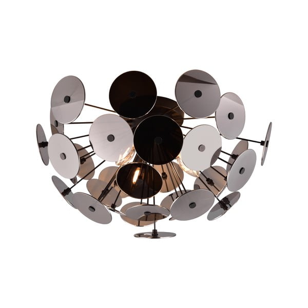 Mat črna stropna svetilka Discalgo – Trio-image-2