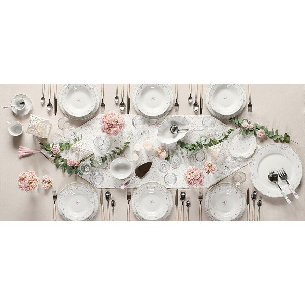 Bel porcelanski pladenj Brandani Nonna Rosa-image-3