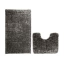 Temno sive kopalniške preproge v kompletu 2 ks za WC 80x50 cm Bati – Restilo