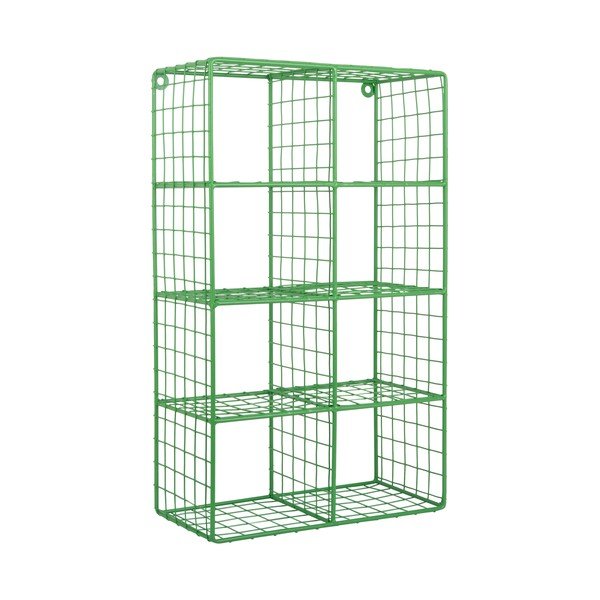 Zelena večnivojska jeklena polica 30 cm Reja – PT LIVING-image-2
